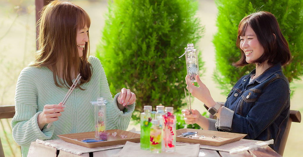 ハローウッズの素材でつくるものづくり体験