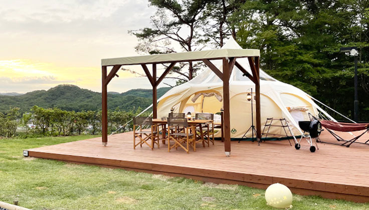 I was one of the first to visit the "Lotus Tent" that opened at Mobility Resort Motegi!