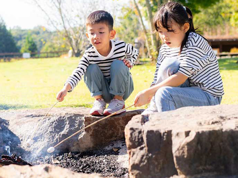 Experience making s'mores by the campfire!