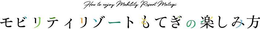 モビリティリゾートもてぎの楽しみ方